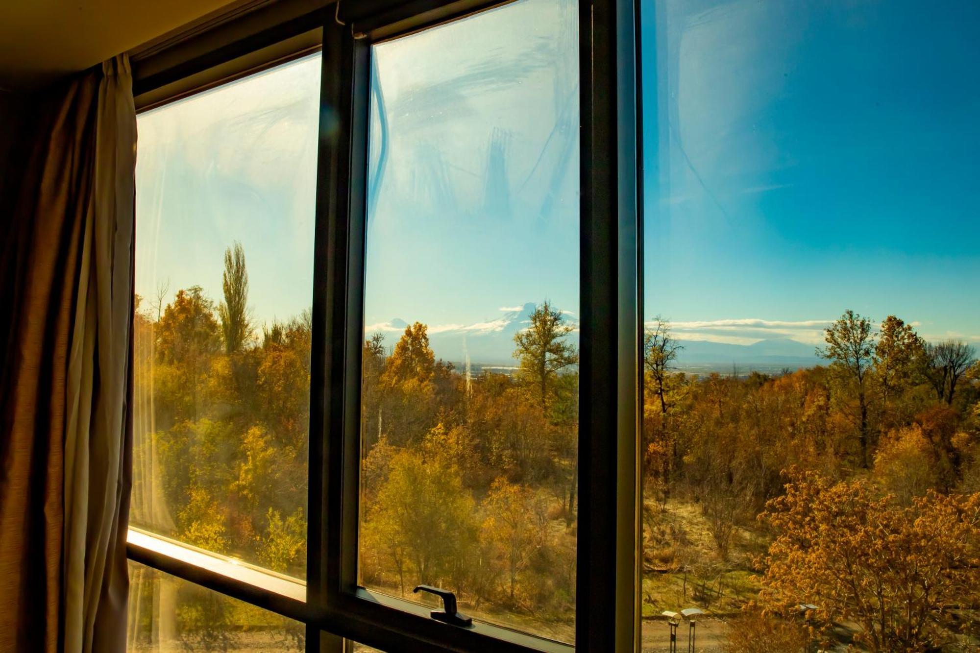 Radisson Blu Hotel Yerevan Exterior photo View from the window of a room at the Inn at the Opera